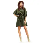 287-13 SOFIA Sukienka motyl - KHAKI-6